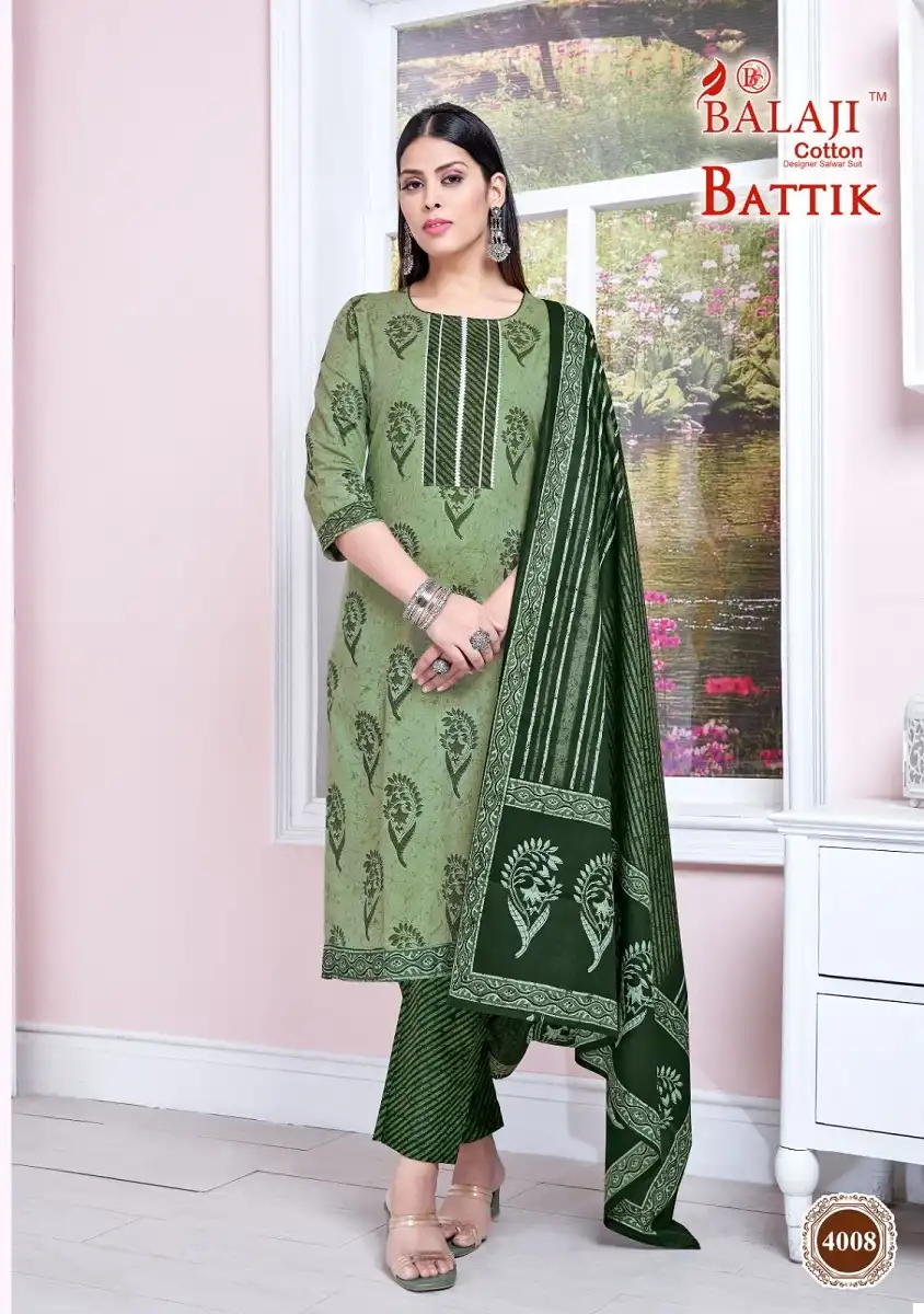 Balaji Battik Art Work Vol-4 Pure Cotton Wholesale Readymade Suits Catalog - 12 Pcs Set — Wholesale Salwar Suits, MPA wholesale from Surat - Gallery Image 6