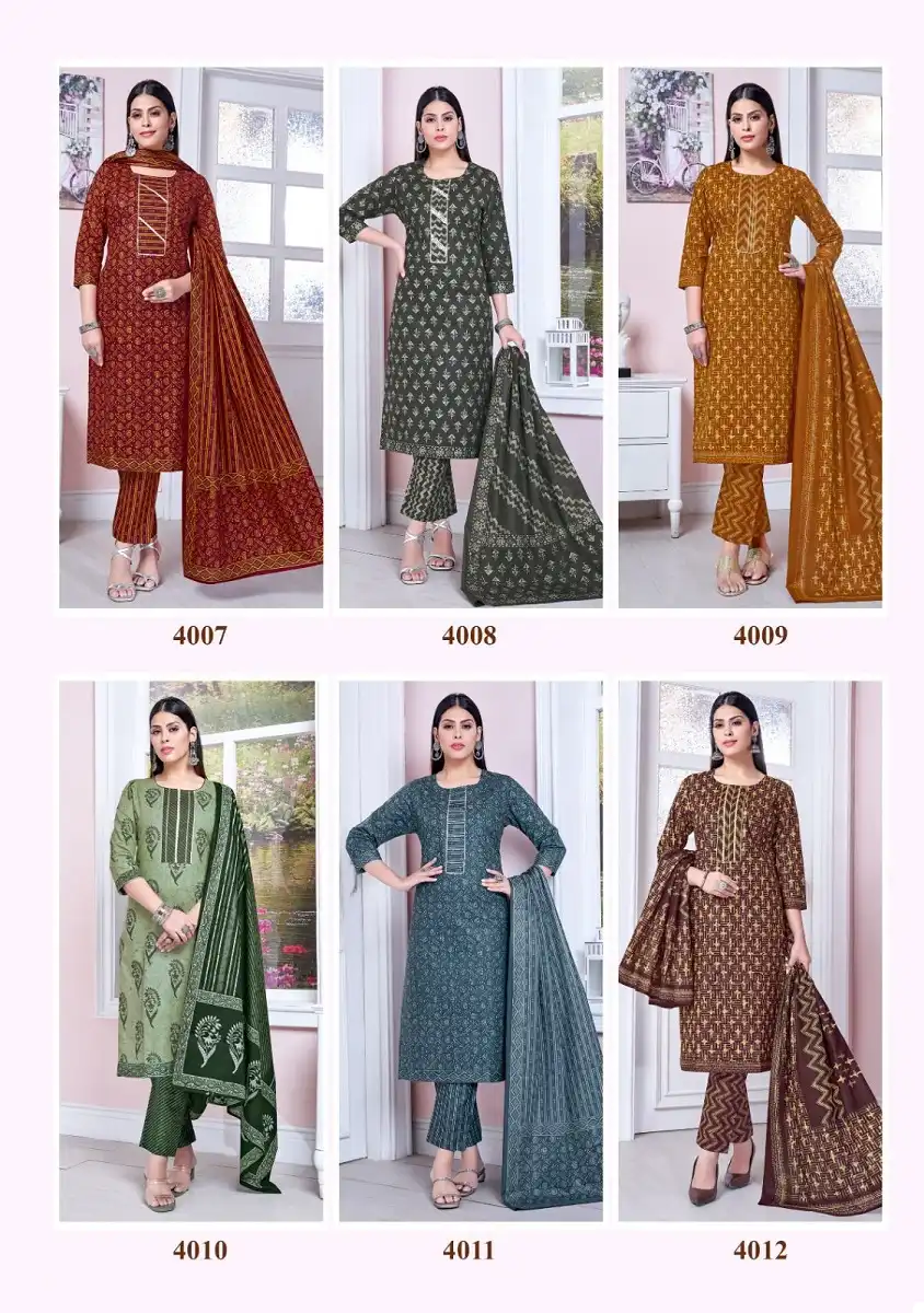 Balaji Battik Art Work Vol-4 Pure Cotton Wholesale Readymade Suits Catalog - 12 Pcs Set — Wholesale Salwar Suits, MPA wholesale from Surat — view 14