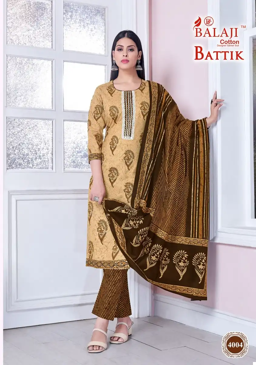 Balaji Battik Art Work Vol-4 Pure Cotton Wholesale Readymade Suits Catalog - 12 Pcs Set — Wholesale Salwar Suits, MPA wholesale from Surat - Gallery Image 11