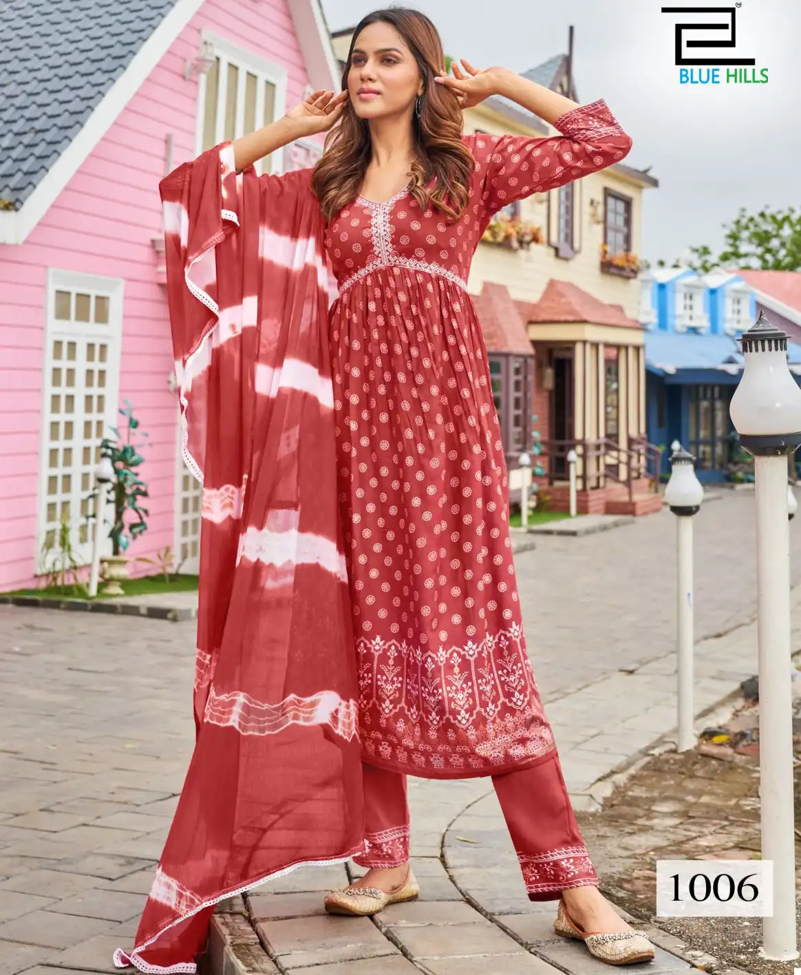 Blue Hills Bollywood Tikka Vol 3 Rayon Wholesale Alia Cut Readymade Suits Catalog — Wholesale Salwar Suits, Blue Hills wholesale from Surat — view 1