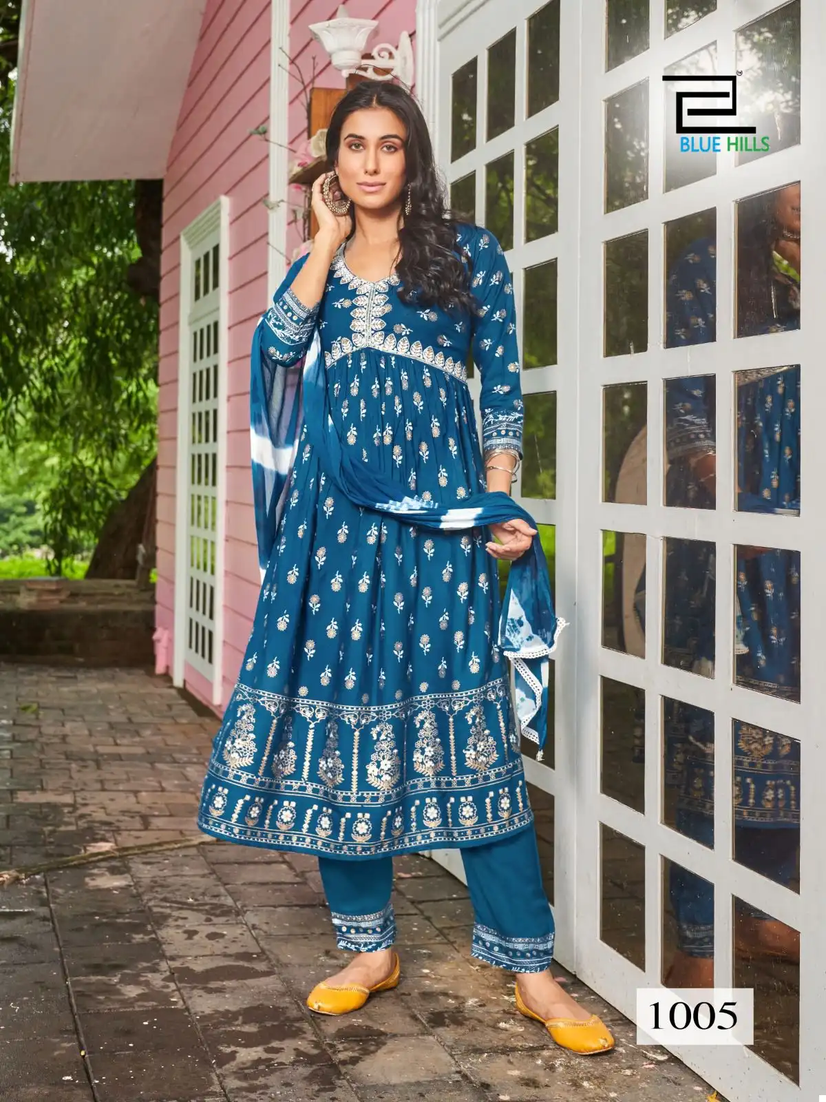 Blue Hills Bollywood Tikka Vol 3 Rayon Wholesale Alia Cut Readymade Suits Catalog — Wholesale Salwar Suits, Blue Hills wholesale from Surat - Gallery Image 3