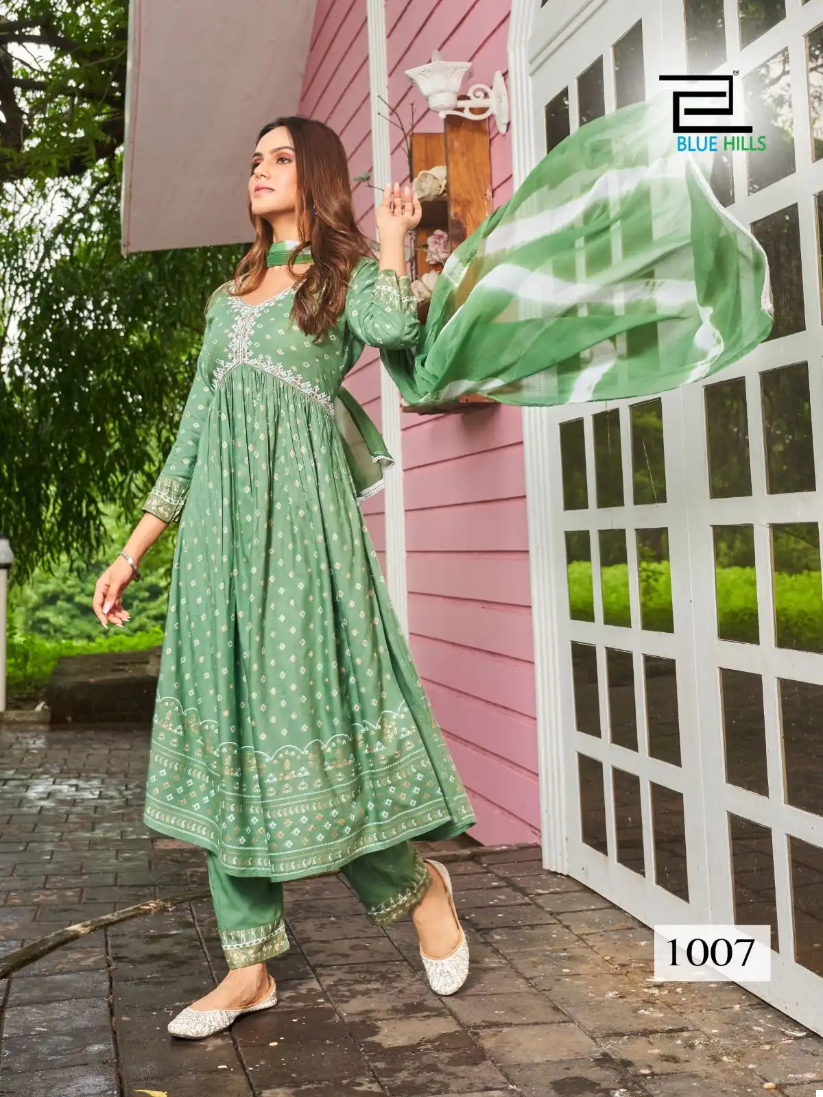 Blue Hills Bollywood Tikka Vol 3 Rayon Wholesale Alia Cut Readymade Suits Catalog — Wholesale Salwar Suits, Blue Hills wholesale from Surat - Gallery Image 4