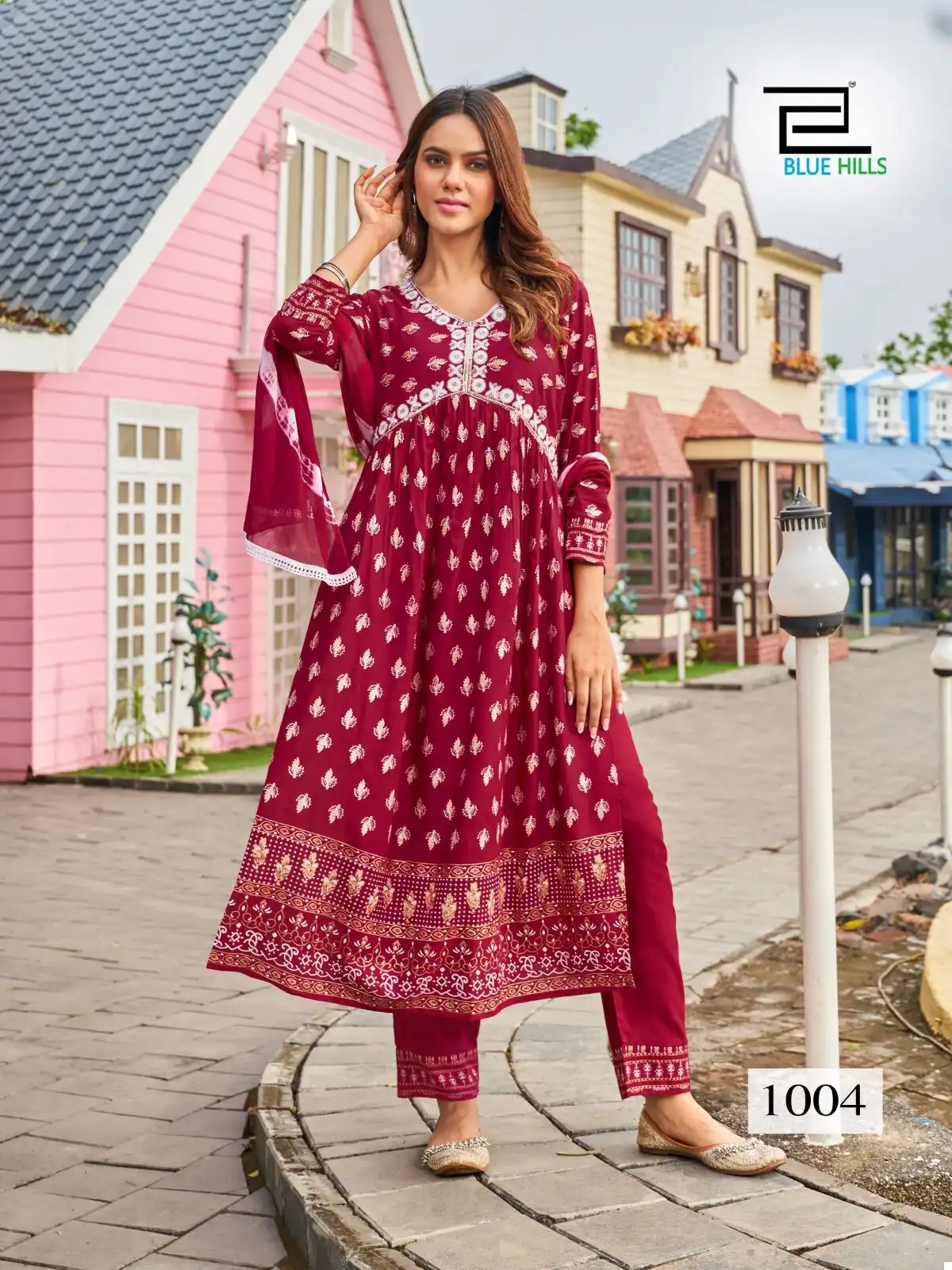 Blue Hills Bollywood Tikka Vol 3 Rayon Wholesale Alia Cut Readymade Suits Catalog — Wholesale Salwar Suits, Blue Hills wholesale from Surat - Gallery Image 7