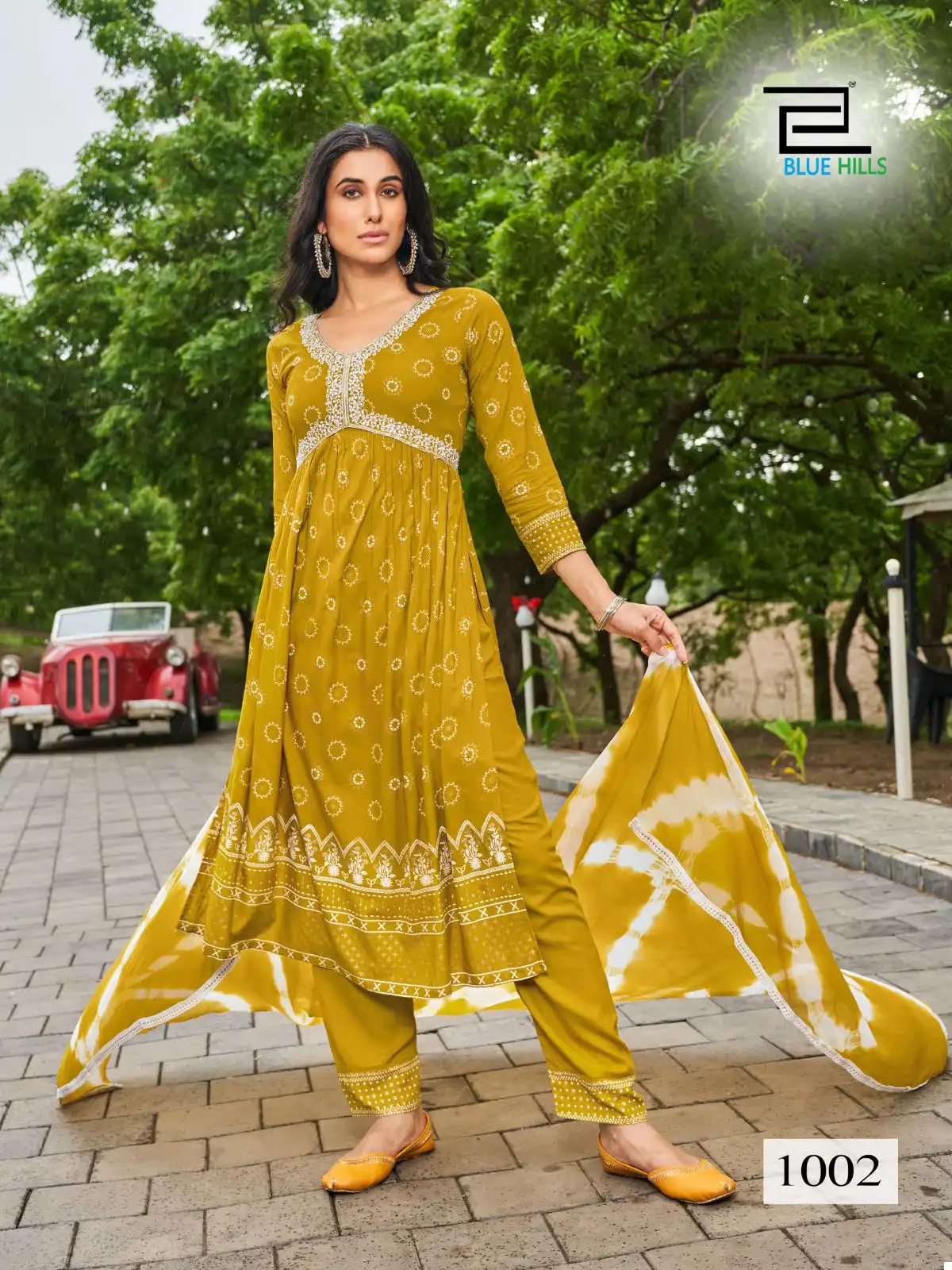 Blue Hills Bollywood Tikka Vol 3 Rayon Wholesale Alia Cut Readymade Suits Catalog — Wholesale Salwar Suits, Blue Hills wholesale from Surat - Gallery Image 8