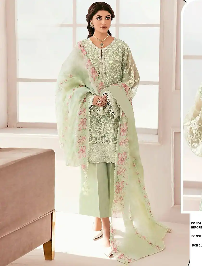 Fepic C-1627 Organza Wholesale Pakistani Suit — Wholesale Salwar Suits, MPA wholesale from Surat — view 1