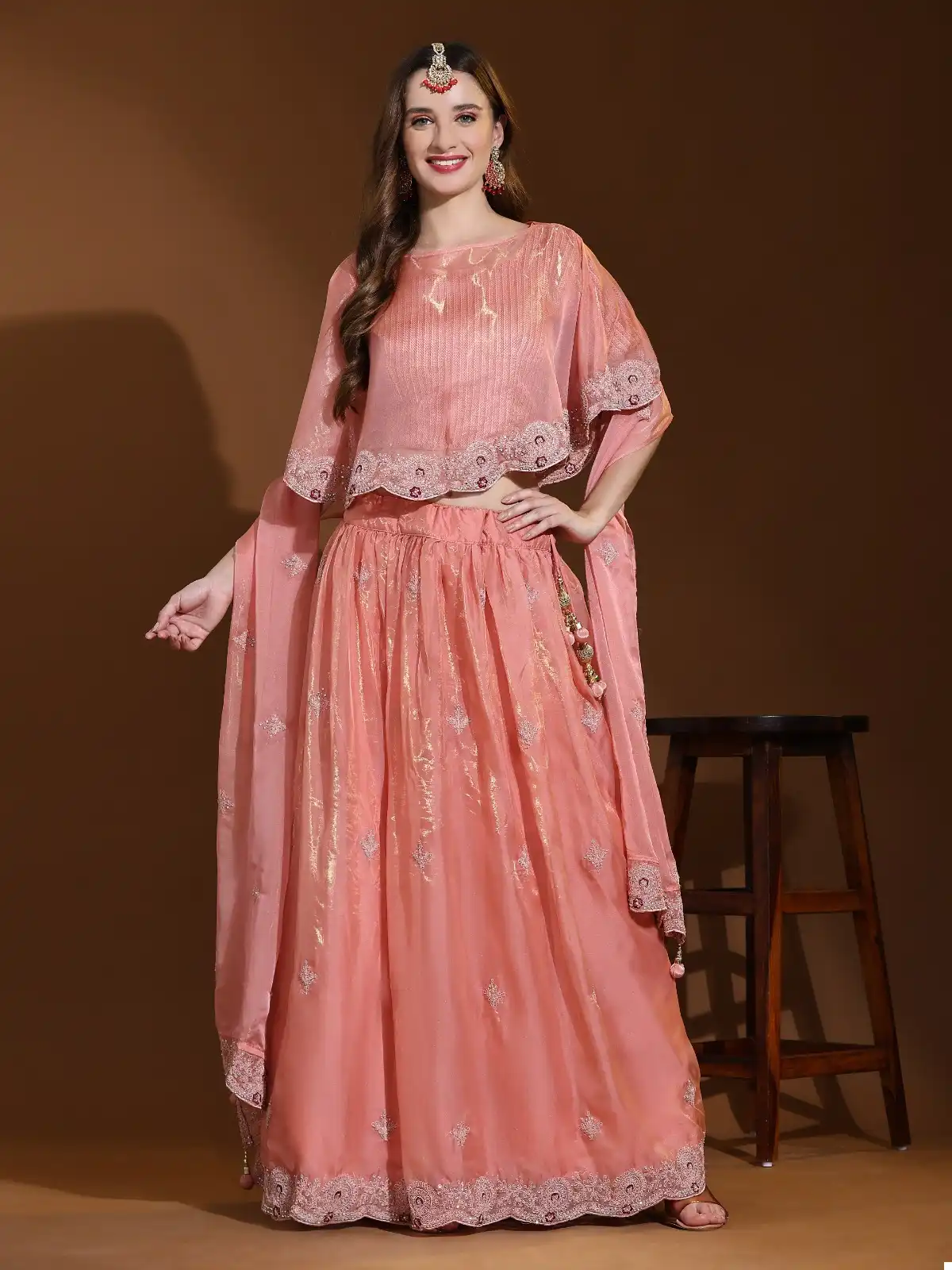 Amoha C2043 Imported Fancy Wholesale Indo Western Lehenga Catalog - Image 2