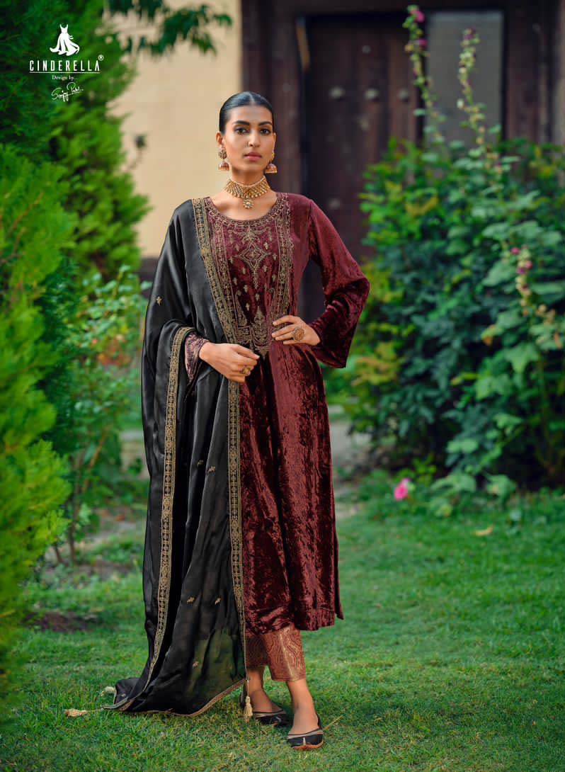 Ibiza Calista Velvet Wholesale Designer Winter Wear Salwar Suit Catalog — Wholesale Salwar Suits, Ibiza wholesale from Surat - Gallery Image 2