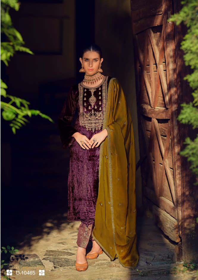 Ibiza Calista Velvet Wholesale Designer Winter Wear Salwar Suit Catalog — Wholesale Salwar Suits, Ibiza wholesale from Surat - Gallery Image 6