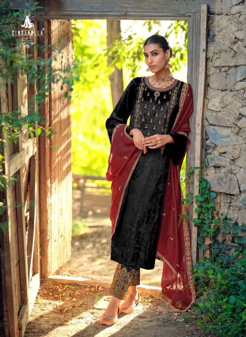 Ibiza Calista Velvet Wholesale Designer Winter Wear Salwar Suit Catalog — Wholesale Salwar Suits, Ibiza wholesale from Surat - Gallery Image 7