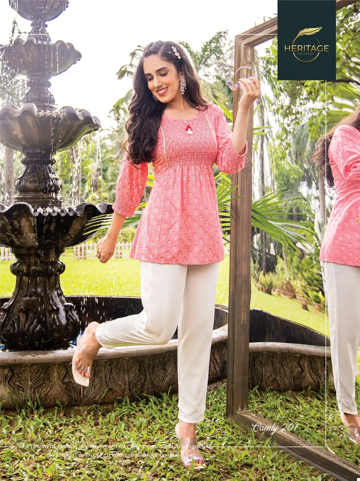 Heritage Candy Rayon Slub Wholesale Designer Short Kurti Catalog — Wholesale Kurtis, MPA wholesale from Surat - Gallery Image 2