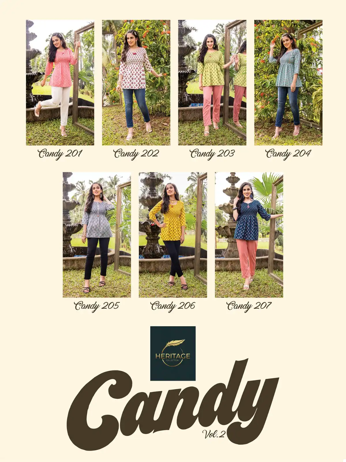 Heritage Candy Rayon Slub Wholesale Designer Short Kurti Catalog — Wholesale Kurtis, MPA wholesale from Surat — view 5