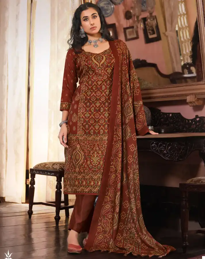 Belliza Designer Cashmera Kaani Pashmina Wholesale Fancy Winter Wear Salwar Suit Catalog — Wholesale Salwar Suits, Belliza Designer wholesale from Surat — view 1