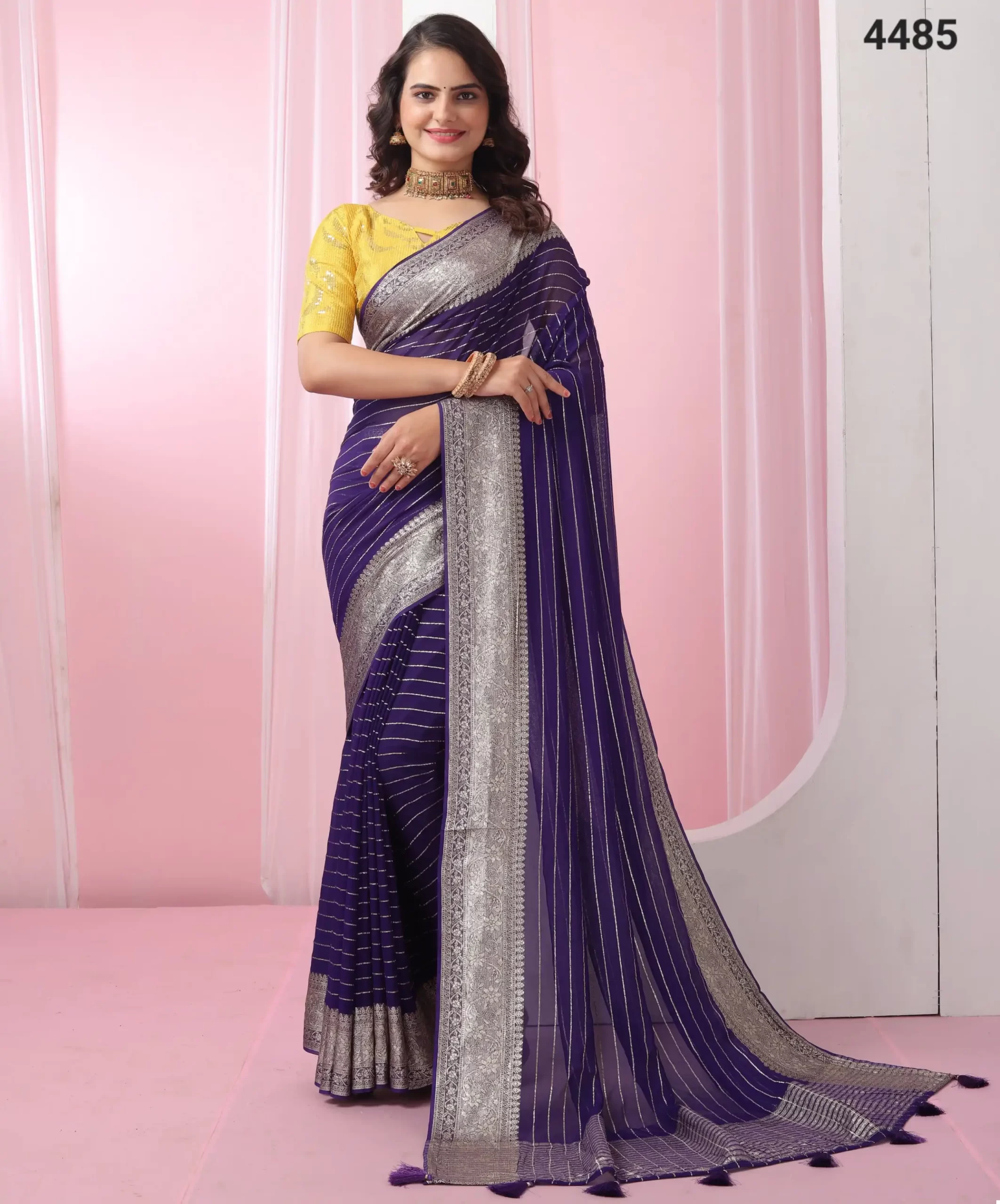 VE Chapai Viscose Georgette Wholesale Saree Catalog — Wholesale Sarees, MPA wholesale from Surat — view 1