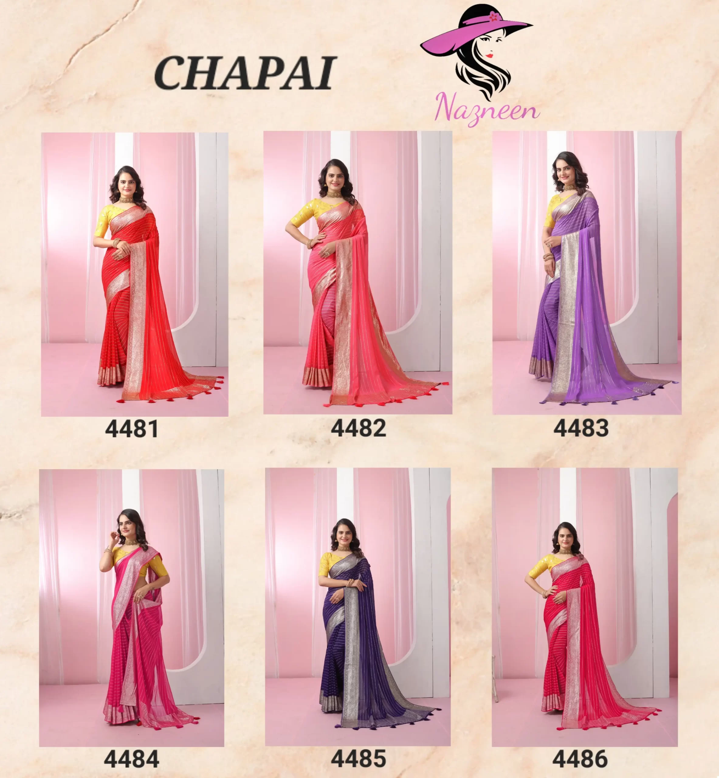 VE Chapai Viscose Georgette Wholesale Saree Catalog — Wholesale Sarees, MPA wholesale from Surat — view 6