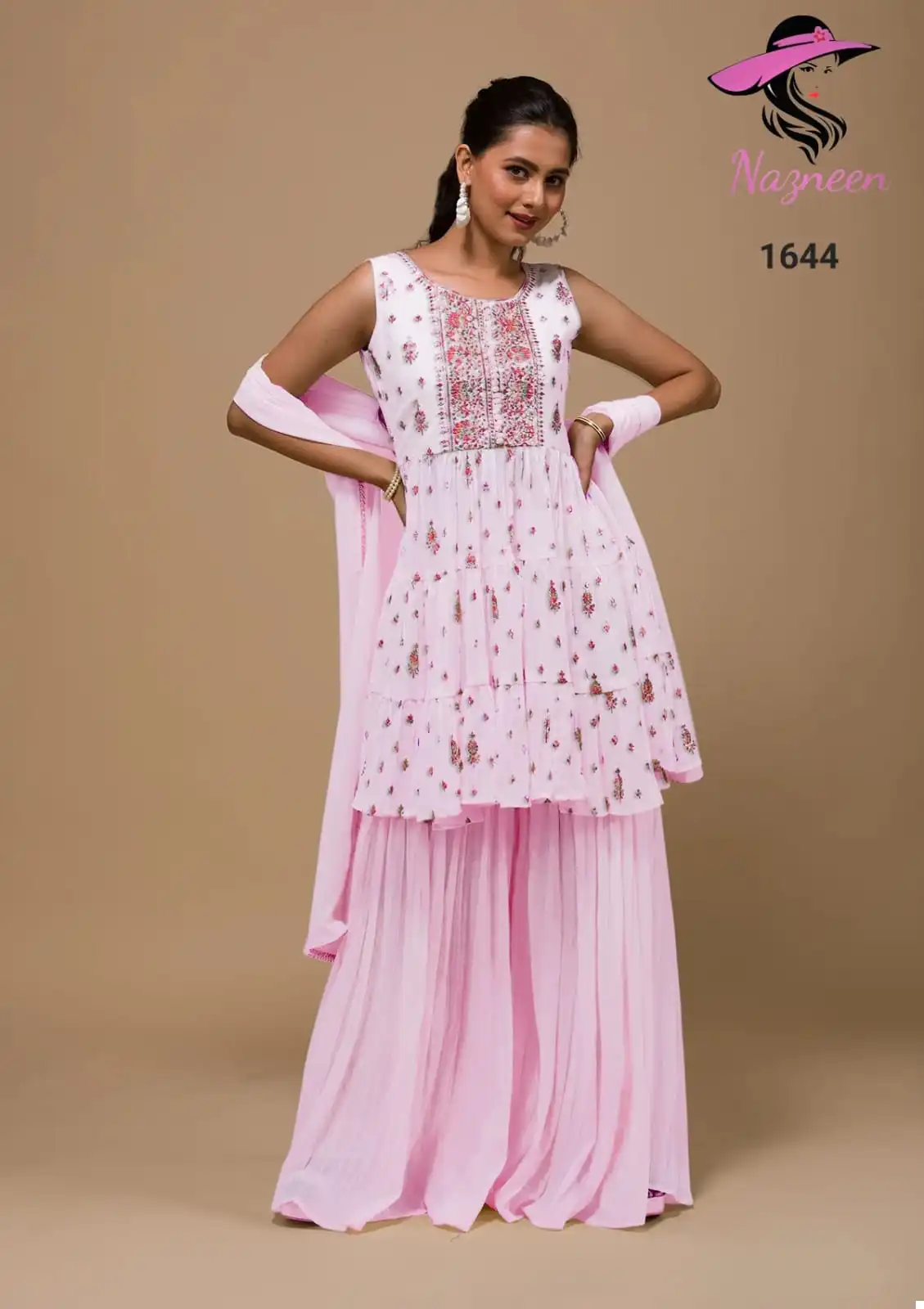 VE Charmi Heavy Georgette Wholesale Readymade Suits Catalog — Wholesale Salwar Suits, MPA wholesale from Surat - Gallery Image 3