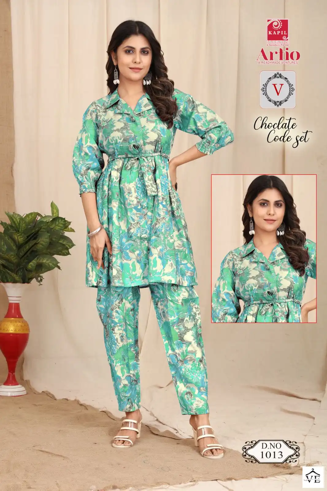 Kapil Trendz Chocolate Modal Wholesale Top With Pant Cord Sets Catalog — Wholesale Kurtis, MPA wholesale from Surat — view 11