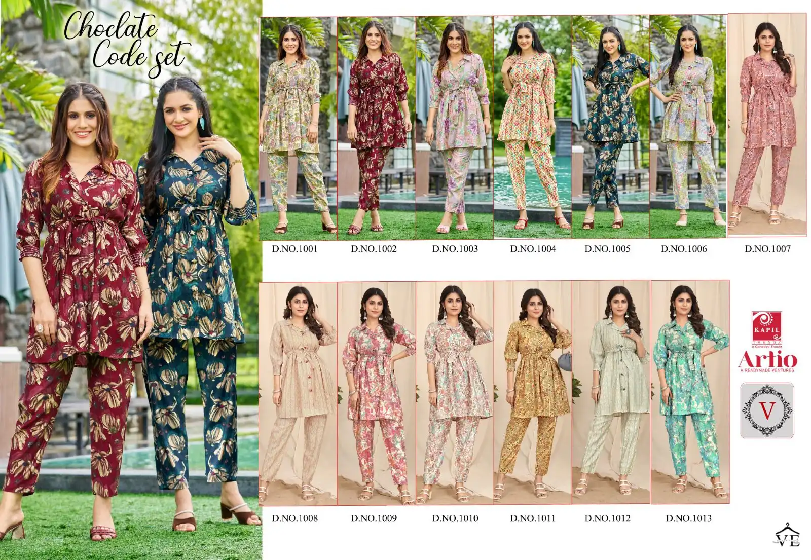 Kapil Trendz Chocolate Modal Wholesale Top With Pant Cord Sets Catalog — Wholesale Kurtis, MPA wholesale from Surat — view 14