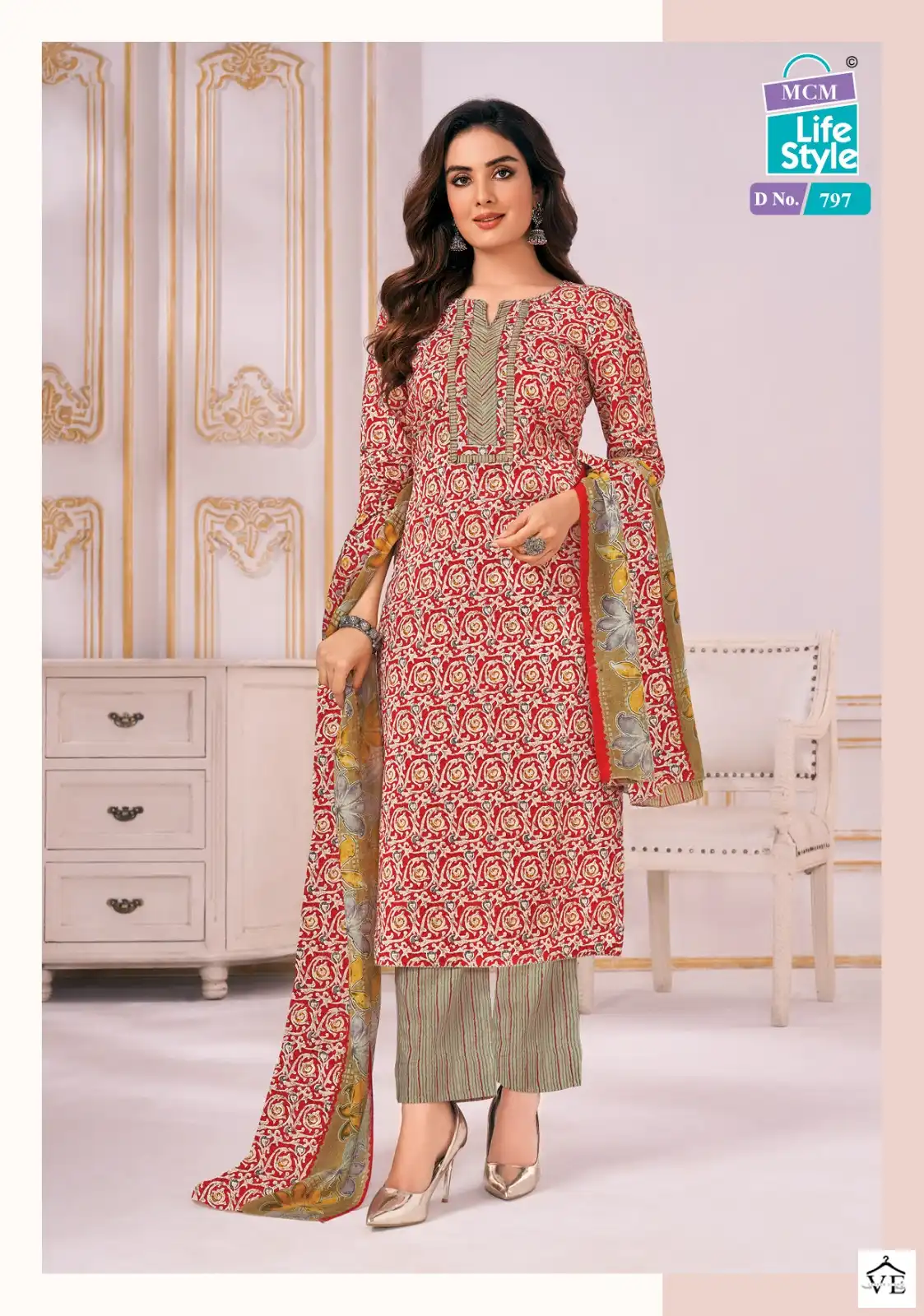 Mcm Lifestyle Classic Lawn Lawn Cotton Wholesale Fancy Readymade Salwar Suit Catalog — Wholesale Salwar Suits, Mcm wholesale from Surat - Gallery Image 9