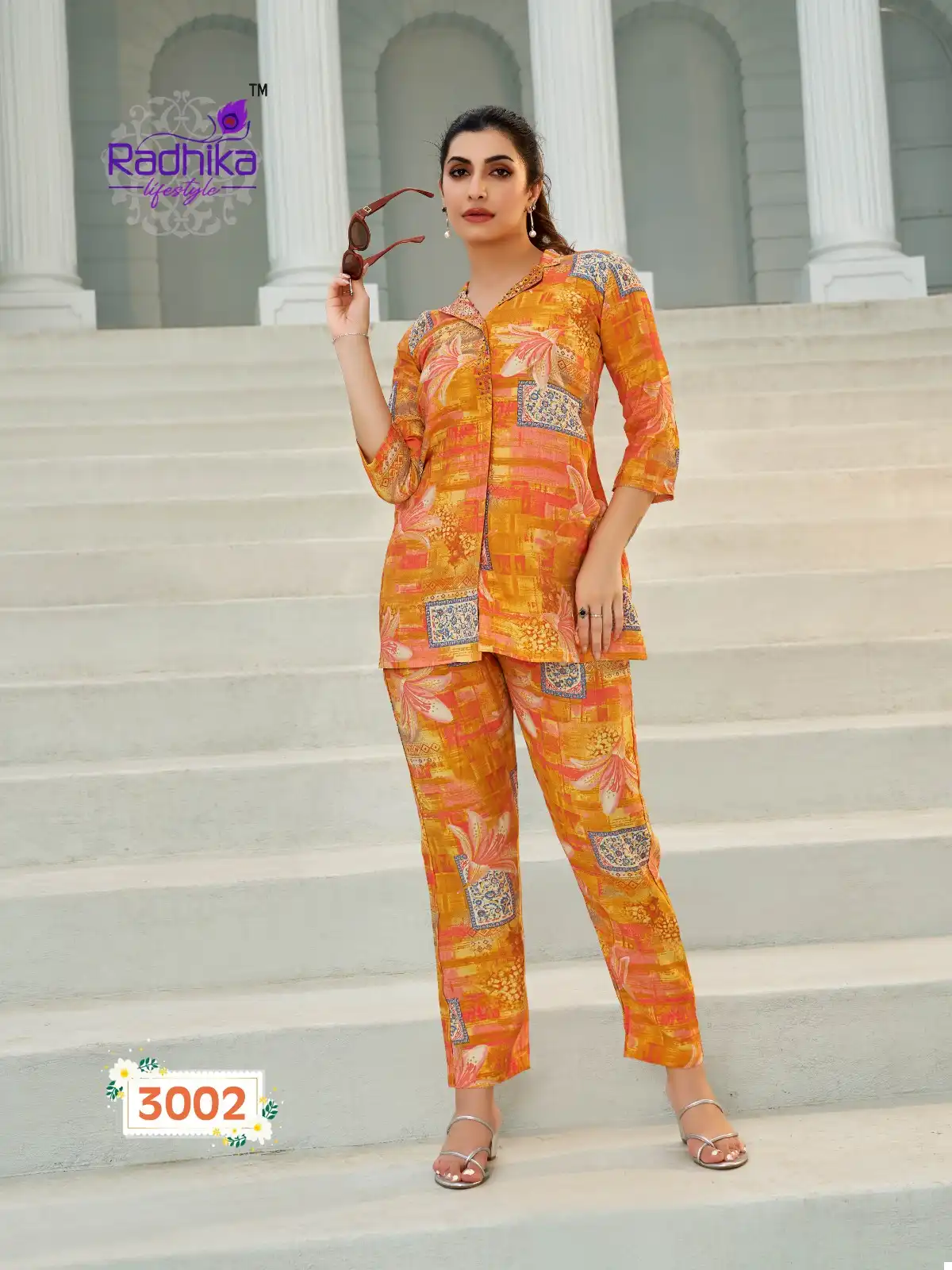Radhika Cord Vol 3 Muslin Wholesale Co-Ord Set Catalog — Wholesale Kurtis, MPA wholesale from Surat - Gallery Image 3