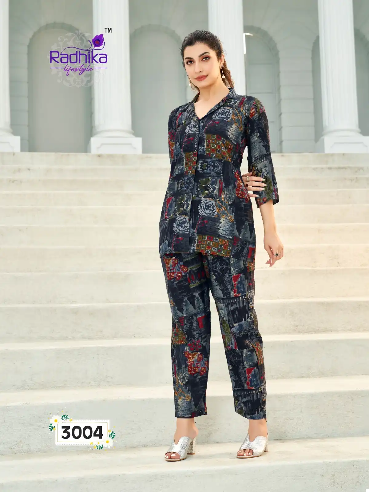 Radhika Cord Vol 3 Muslin Wholesale Co-Ord Set Catalog — Wholesale Kurtis, MPA wholesale from Surat - Gallery Image 4