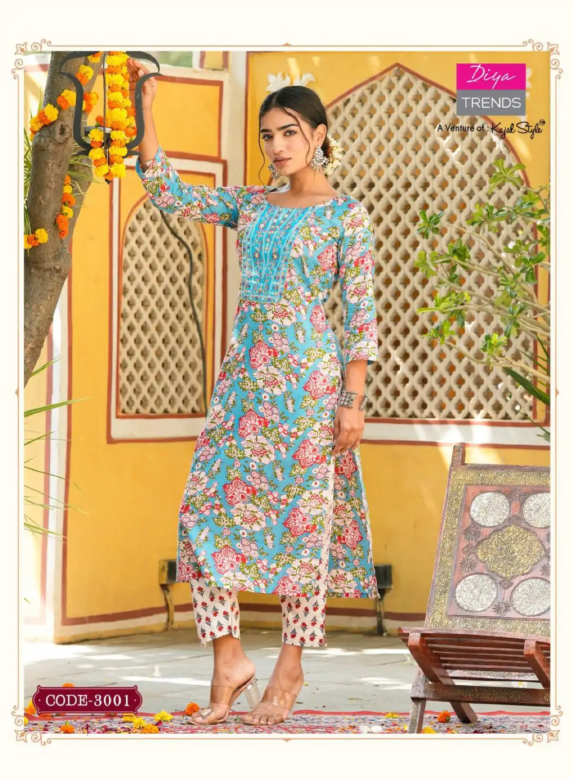 Diya Trends Cotton Candy Vol 3 Cotton Wholesale Kurti With Bottom Catalog - 8 Pcs Set - Image 8