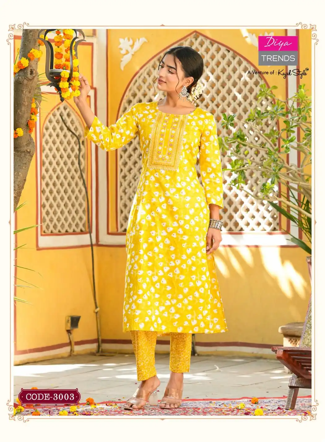 Diya Trends Cotton Candy Vol 3 Cotton Wholesale Kurti With Bottom Catalog - 8 Pcs Set - Image 2