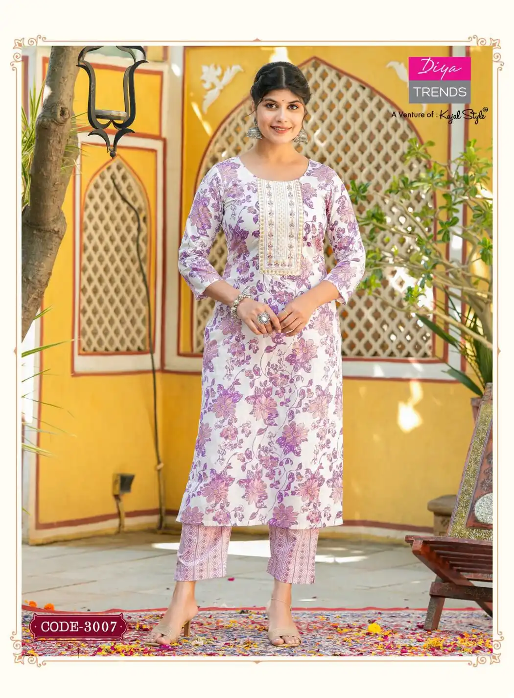 Diya Trends Cotton Candy Vol 3 Cotton Wholesale Kurti With Bottom Catalog - 8 Pcs Set - Image 7