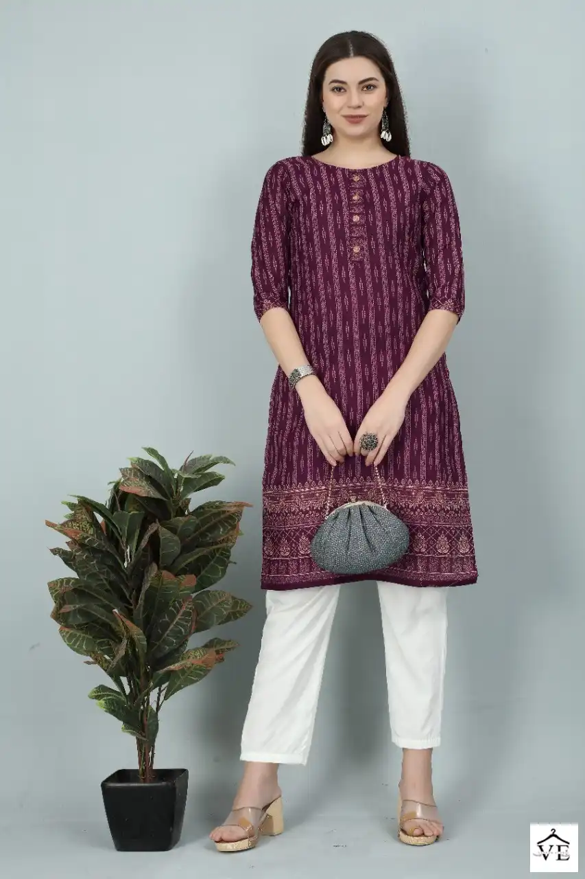 VE Pratha Cotton Wholesale Kurti Catalog — Wholesale Kurtis, MPA wholesale from Surat — view 4