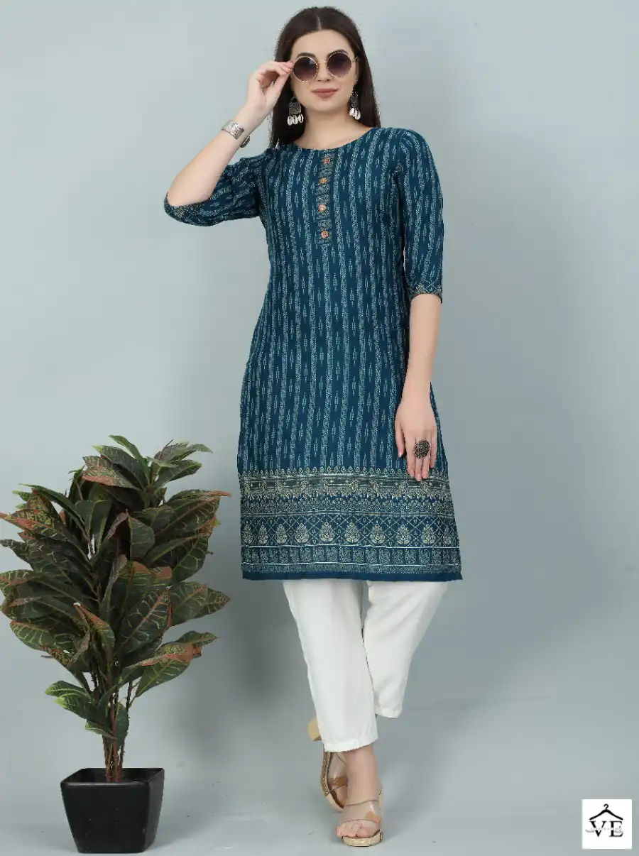 VE Pratha Cotton Wholesale Kurti Catalog — Wholesale Kurtis, MPA wholesale from Surat — view 1