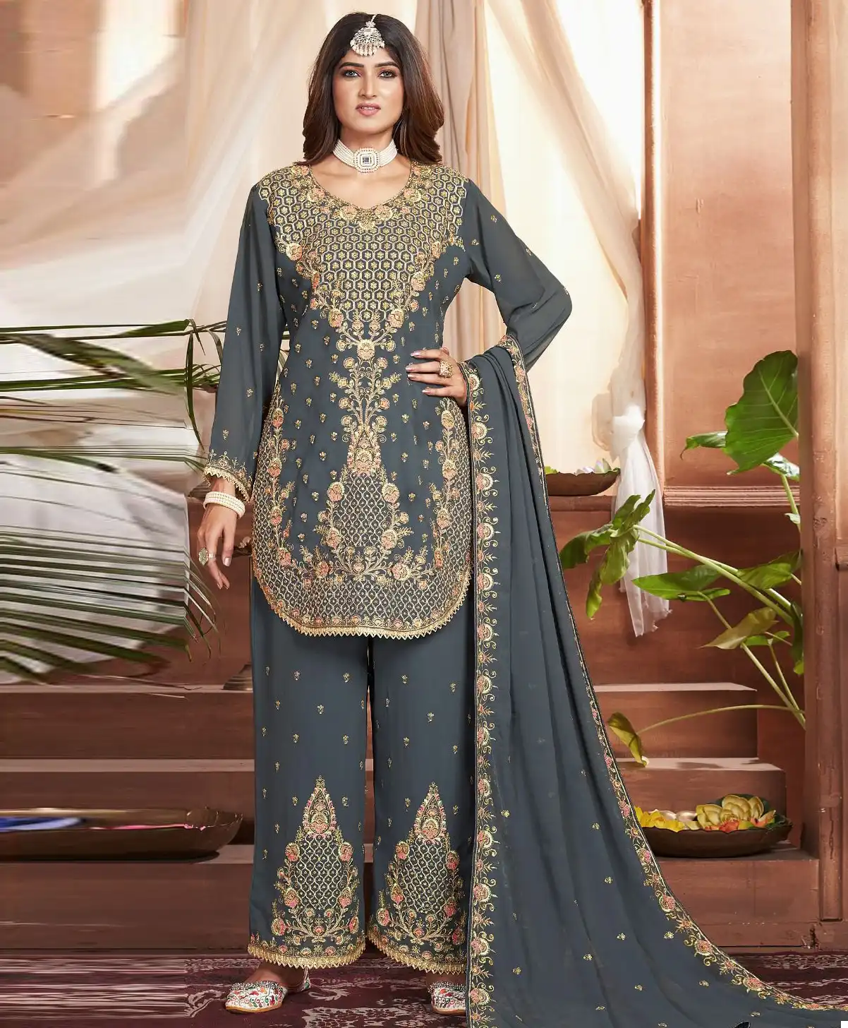 Deepsy D-351 Georgette Wholesale Pakistani Suit Catalog — Wholesale Salwar Suits, MPA wholesale from Surat — view 1