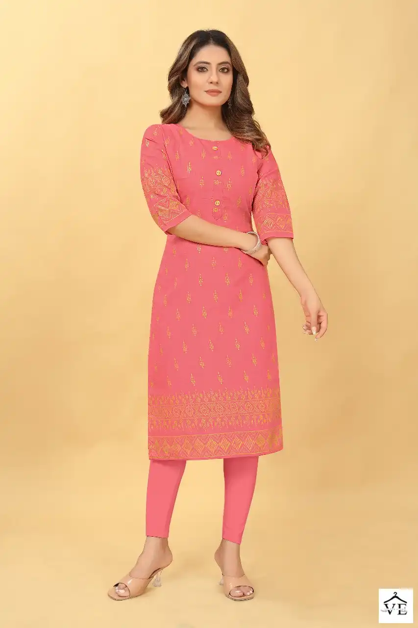 VE Pratha Vol 2 Ruby Cotton Wholesale Kurti Catalog — Wholesale Kurtis, MPA wholesale from Surat - Gallery Image 7