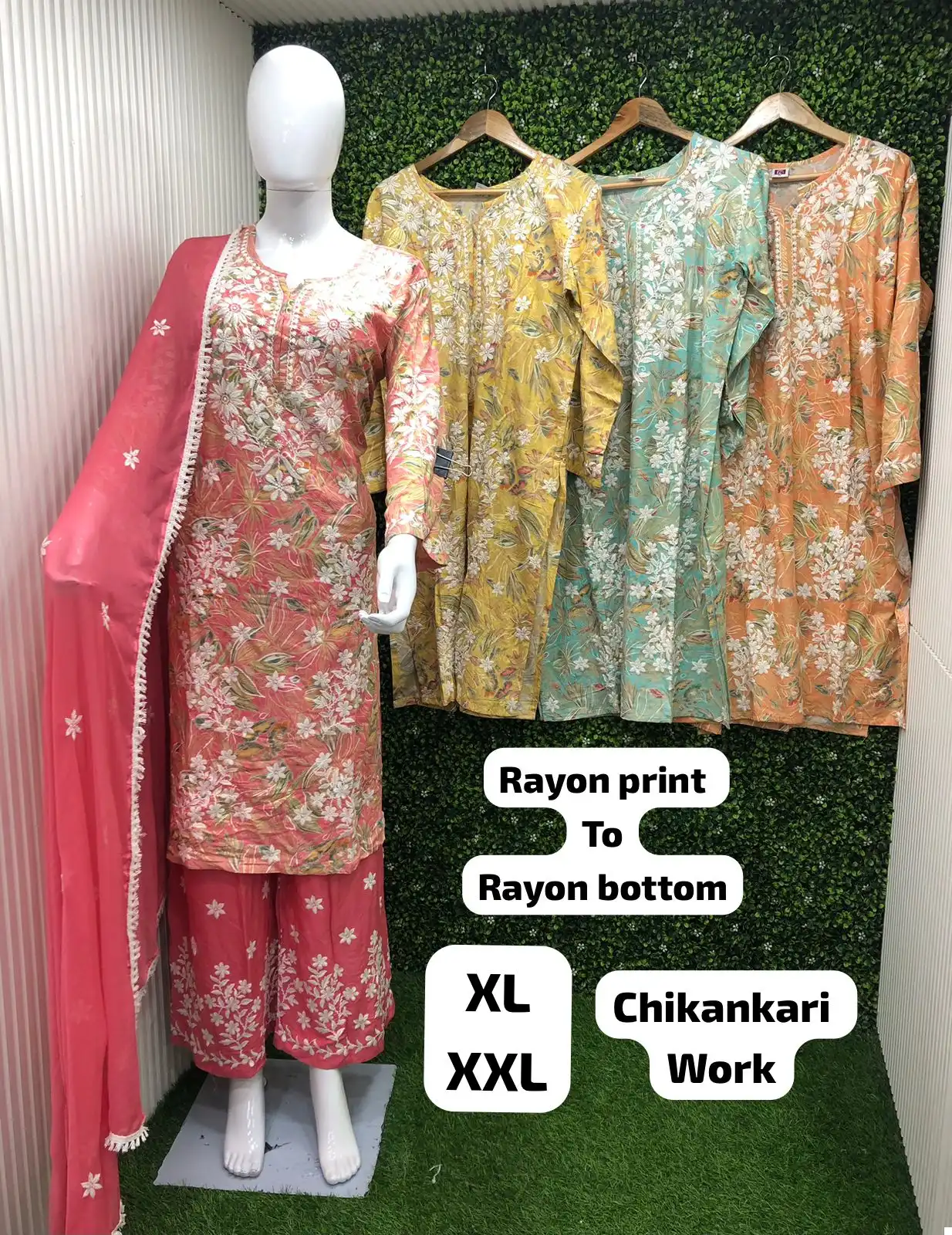 Gaabha D No 110 Rayon Wholesale Designer Fancy Readymade Salwar Suit Catalog — Wholesale Salwar Suits, MPA wholesale from Surat — view 3