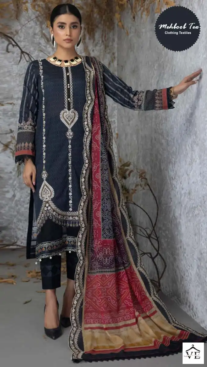 Mehboob Tex Maria B Mprint Spring Summer D No 1189 A & B Cotton Wholesale Pakistani Salwar Suit Catalog — Wholesale Salwar Suits, MPA wholesale from Surat - Gallery Image 2