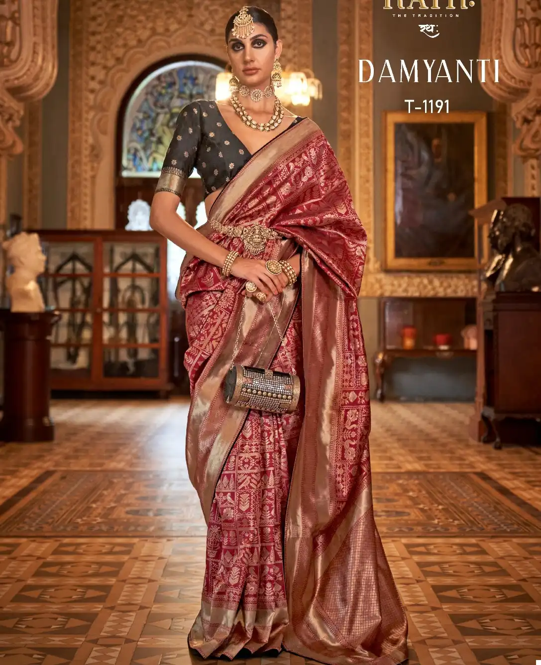 Rath Damyanti Soft S.V.P. Silk Wholesale Saree Catalog — Wholesale Sarees, MPA wholesale from Surat — view 1