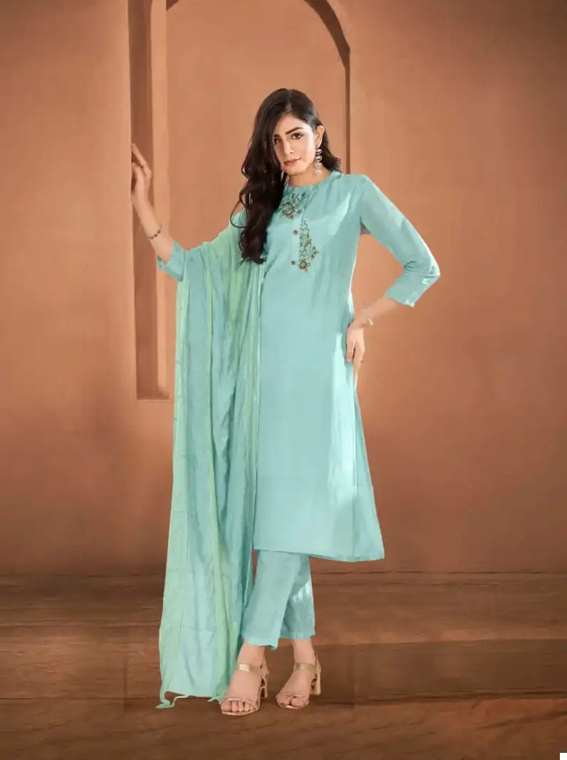 Sbs Modethnic Fashion Darpana Opada Silk Wholesale Designer Salwar Suit Catalog — Wholesale Salwar Suits, MPA wholesale from Surat - Gallery Image 3