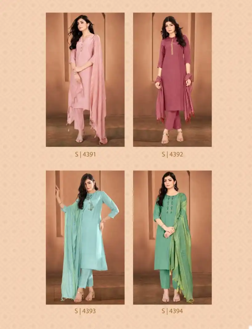 Sbs Modethnic Fashion Darpana Opada Silk Wholesale Designer Salwar Suit Catalog — Wholesale Salwar Suits, MPA wholesale from Surat - Gallery Image 4