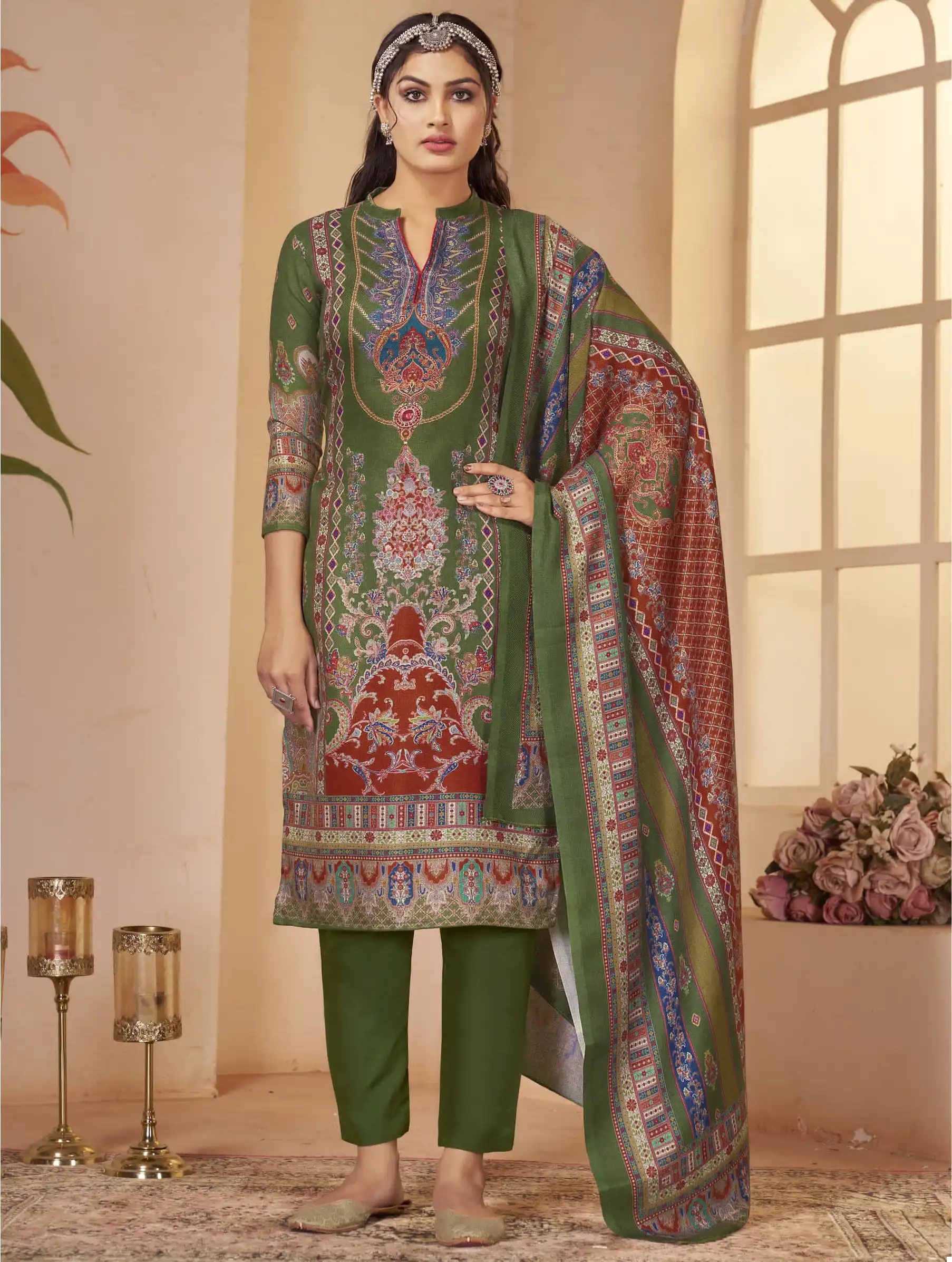 Bipson Decent Safari 2353 Pure Viscose Pashmina Wholesale Designer Winter Wear Salwar Suit Catalog — Wholesale Salwar Suits, MPA wholesale from Surat — view 1
