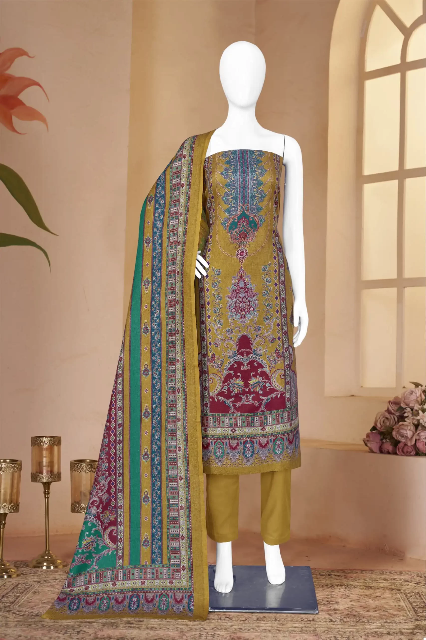 Bipson Decent Safari 2353 Pure Viscose Pashmina Wholesale Designer Winter Wear Salwar Suit Catalog — Wholesale Salwar Suits, MPA wholesale from Surat - Gallery Image 3