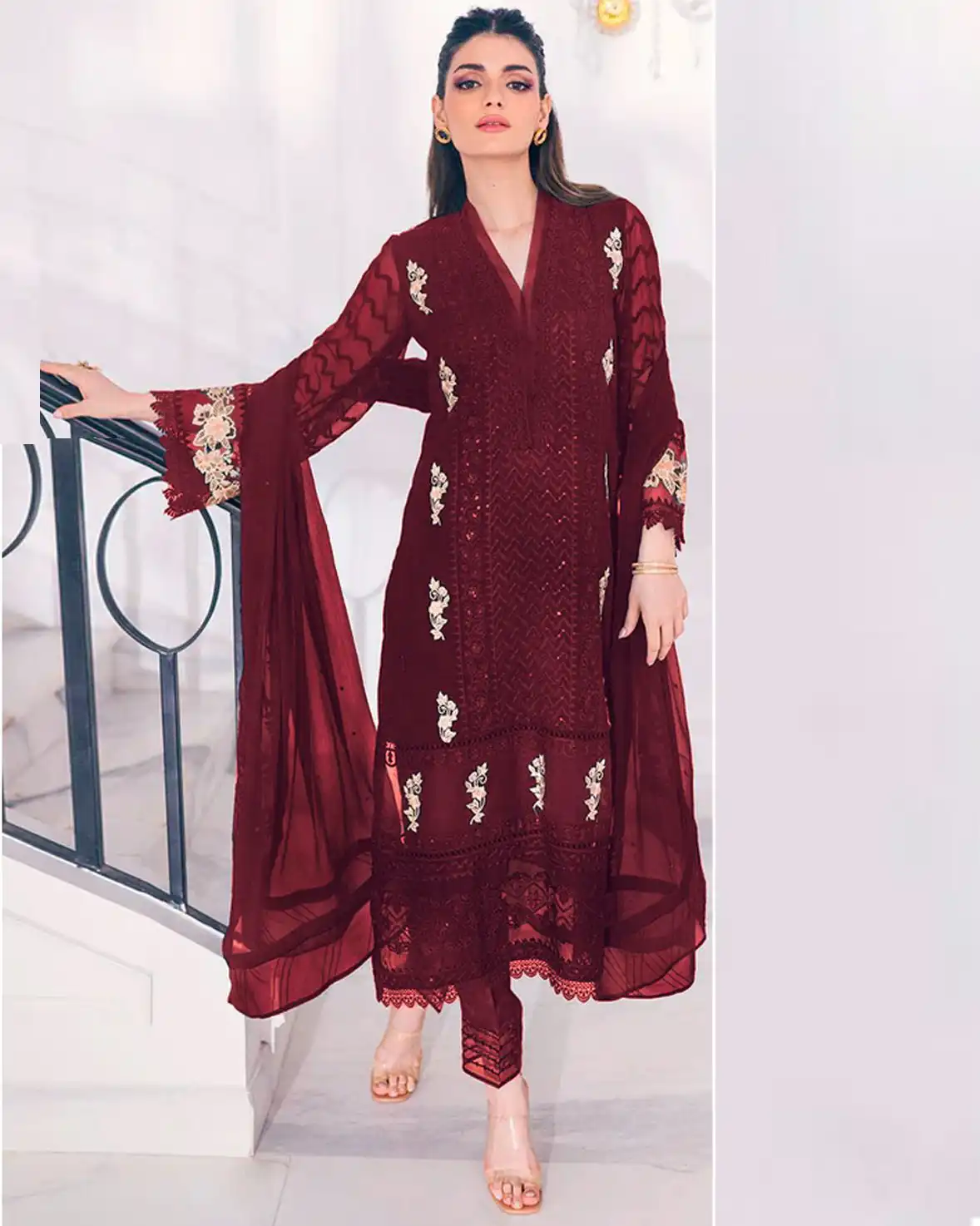 Deepsy Suits D 2009 Georgette Wholesale Designer Pakistani Salwar Suit — Wholesale Salwar Suits, MPA wholesale from Surat — view 1