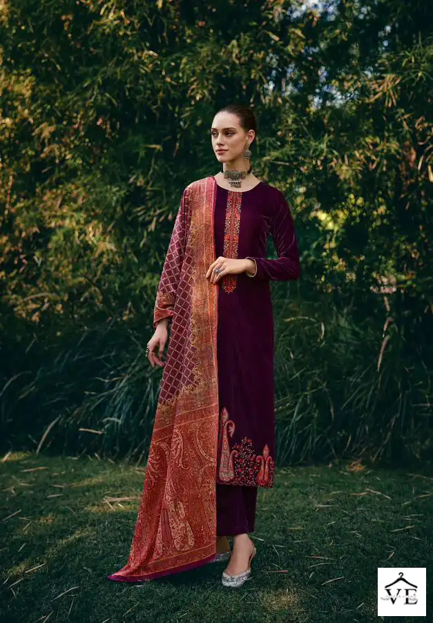 Mumtaz Arts Dhun Velvet Wholesale Designer Winter Wear Salwar Suit Catalog — Wholesale Salwar Suits, MPA wholesale from Surat - Gallery Image 5