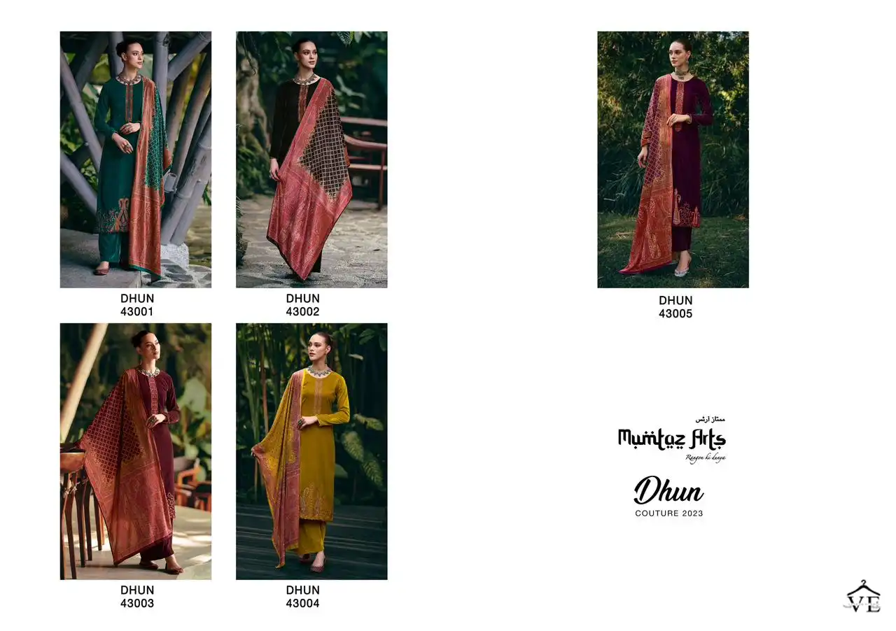 Mumtaz Arts Dhun Velvet Wholesale Designer Winter Wear Salwar Suit Catalog — Wholesale Salwar Suits, MPA wholesale from Surat — view 6