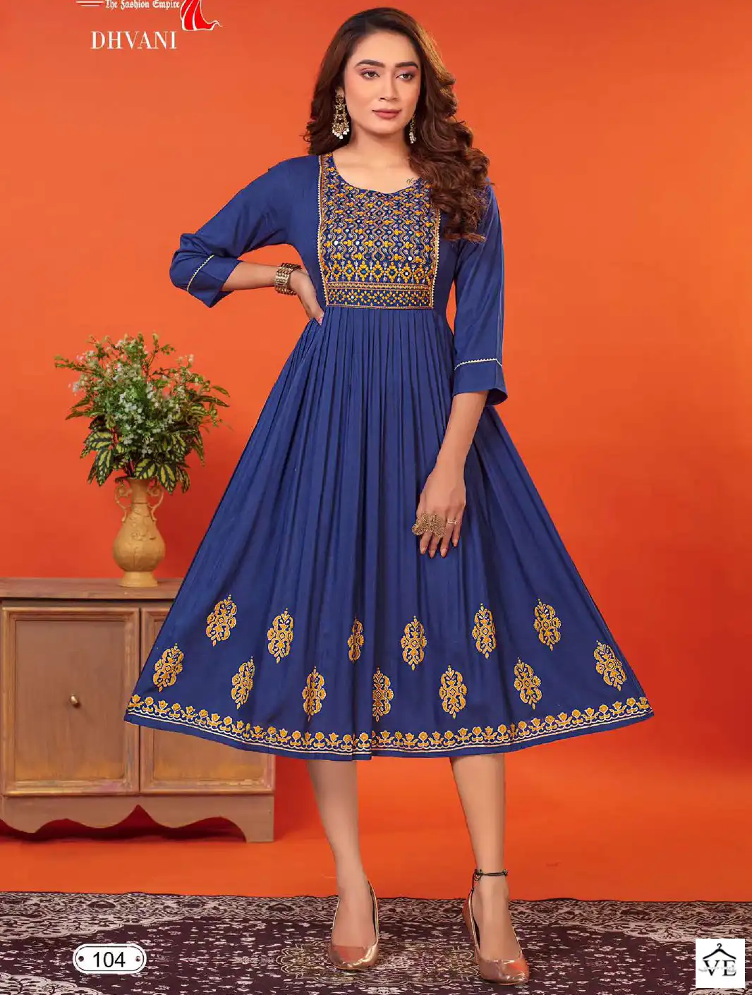 Deecee Dhvani Heavy Rayon Wholesale Long Kurtis Catalog — Wholesale Kurtis, MPA wholesale from Surat — view 1