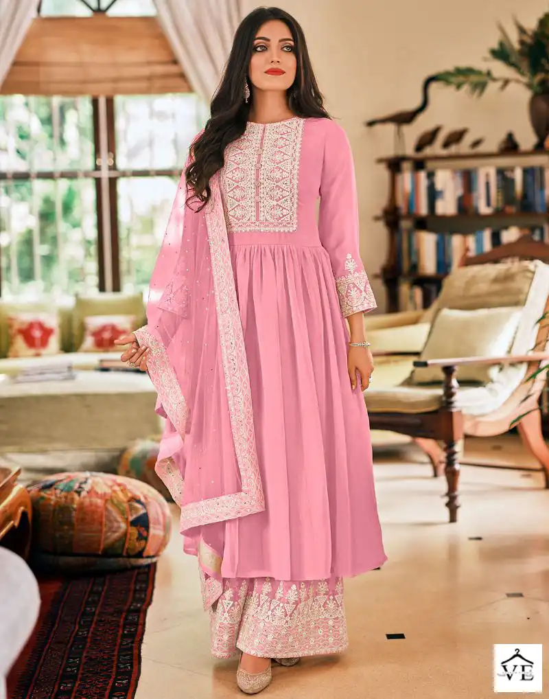 Zaveri Dil Noor Georgette Wholesale Designer Readymade Salwar Suit Catalog — Wholesale Salwar Suits, MPA wholesale from Surat — view 1