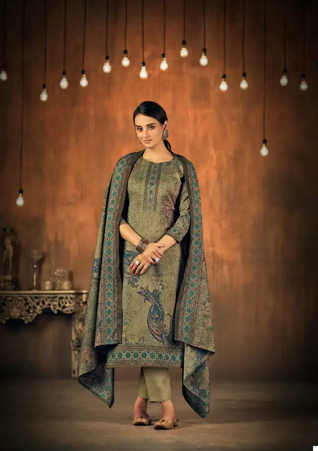 Romani Divine Pashmina Wholesale Swarovski Works Winter Wear Salwar Suit Catalog — Wholesale Salwar Suits, MPA wholesale from Surat - Gallery Image 10