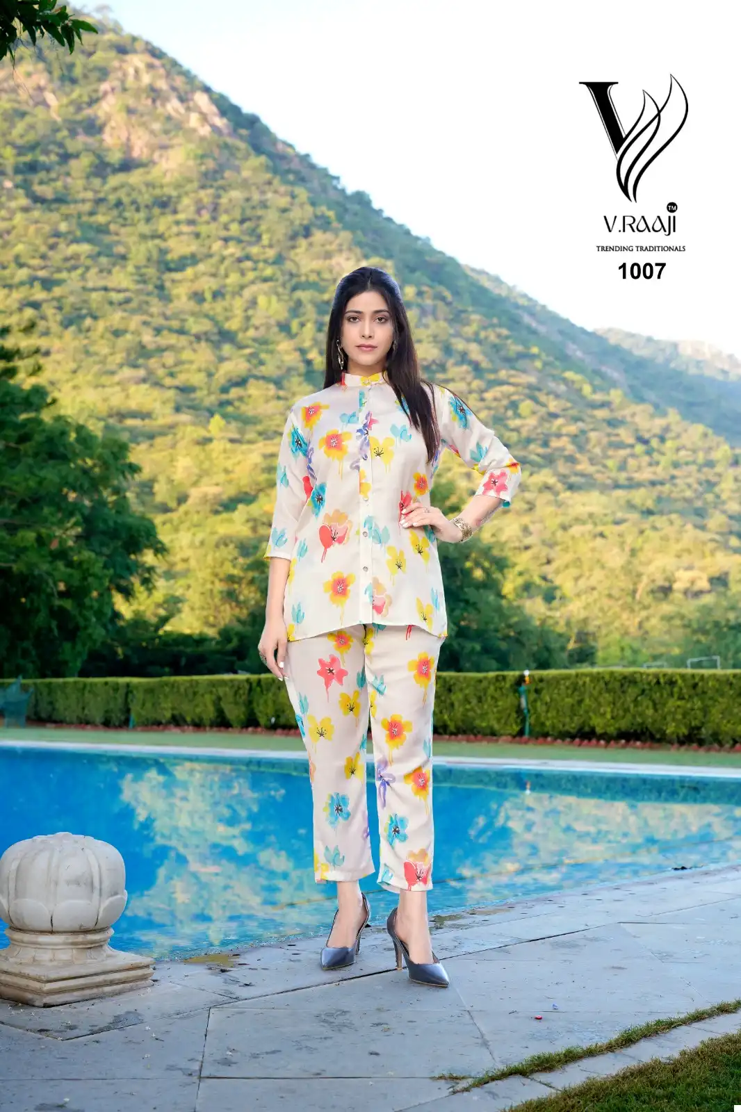 VE Mayra Modal Satin Wholesale Co-Ord Size Set Catalog — Wholesale Kurtis, MPA wholesale from Surat — view 4