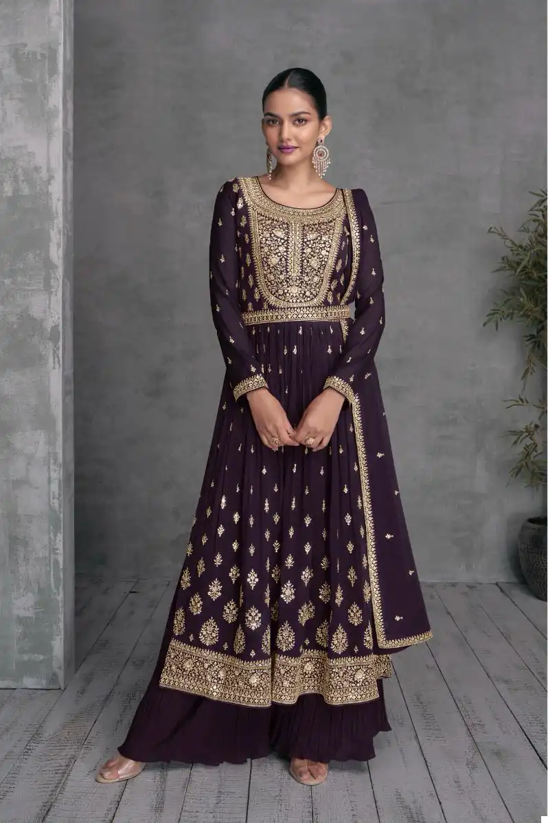 Gulkayra Dulhari Real Georgette Wholesale Free Size Stitched Suits Catalog - 8 Pcs Set — Wholesale Salwar Suits, MPA wholesale from Surat - Gallery Image 4