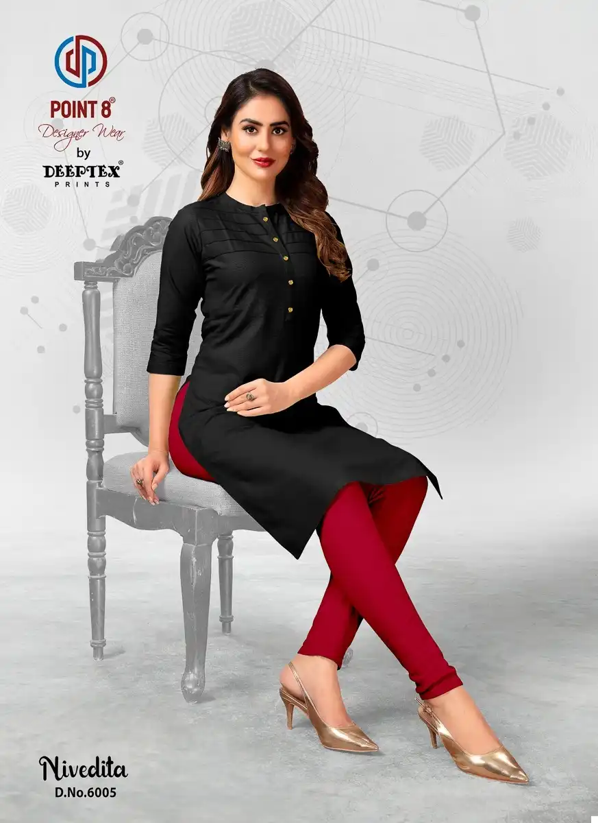 Deeptex Nivedita Vol-6 Heavy Flex Cotton Wholesale Kurti Catalog — Wholesale Kurtis, Deeptex wholesale from Surat - Gallery Image 6