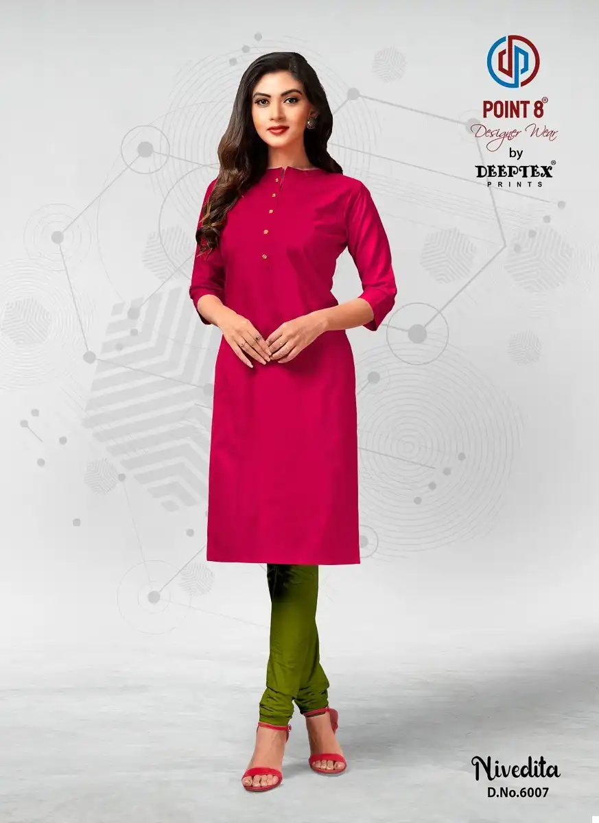 Deeptex Nivedita Vol-6 Heavy Flex Cotton Wholesale Kurti Catalog — Wholesale Kurtis, Deeptex wholesale from Surat - Gallery Image 7
