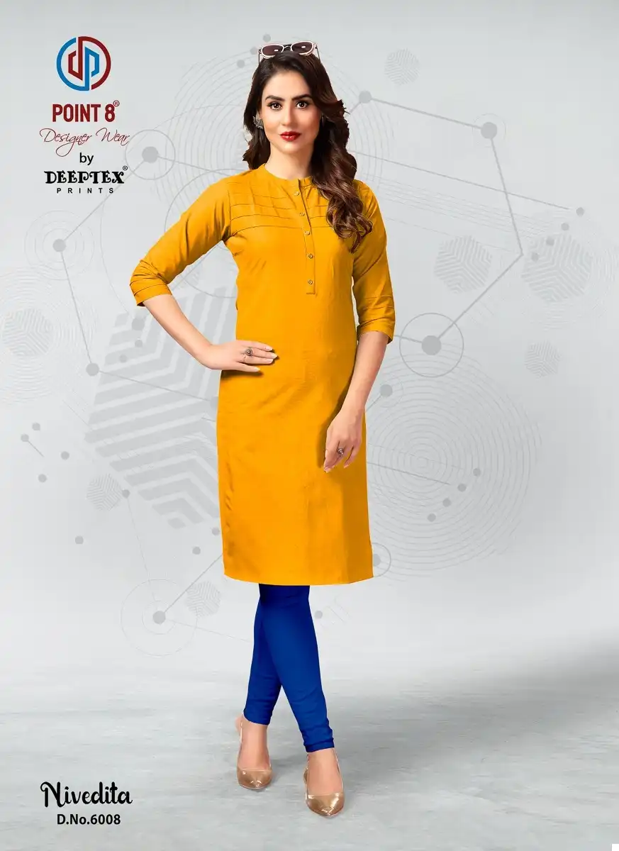 Deeptex Nivedita Vol-6 Heavy Flex Cotton Wholesale Kurti Catalog — Wholesale Kurtis, Deeptex wholesale from Surat - Gallery Image 8