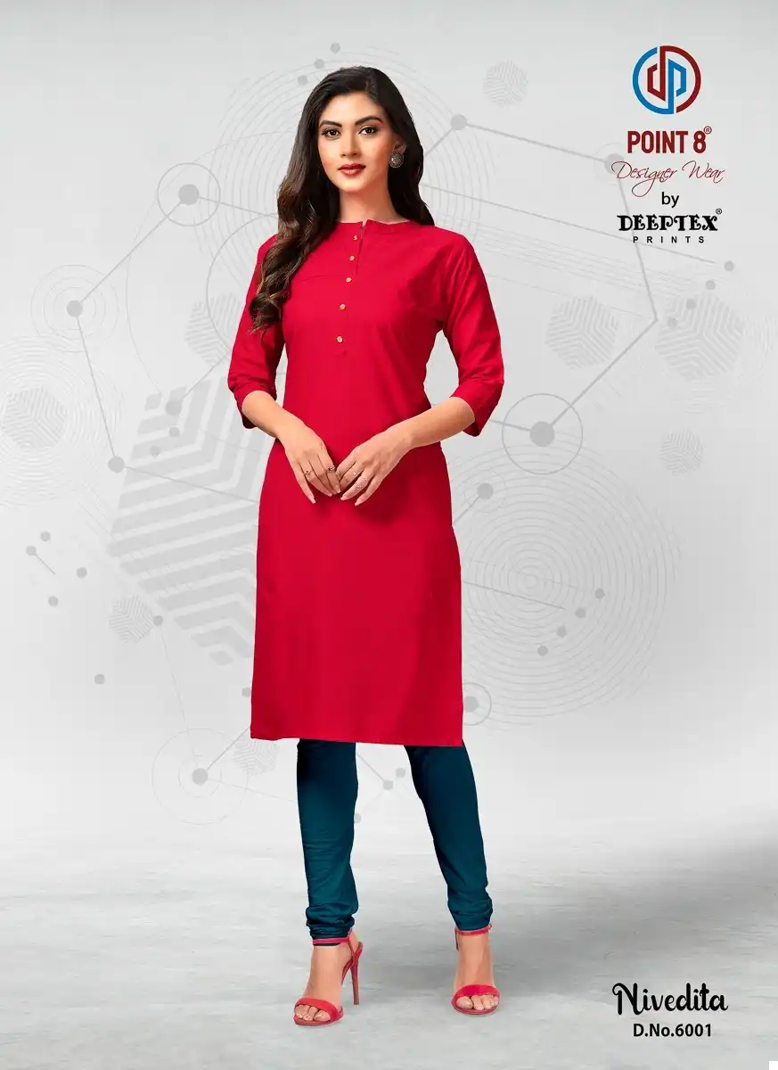 Deeptex Nivedita Vol-6 Heavy Flex Cotton Wholesale Kurti Catalog — Wholesale Kurtis, Deeptex wholesale from Surat - Gallery Image 4